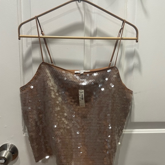 Sequin Square-Neck Cami - Picture 6 of 7
